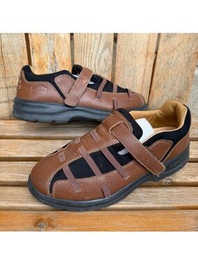 Dr. Comfort Betty Fisherman Sandals Brown Shoes #3820 Women's size 9W